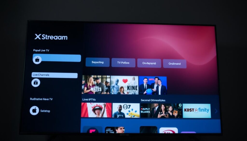 Xfinity Stream user interface